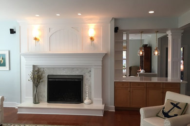 Inspiration for a timeless family room remodel in Baltimore