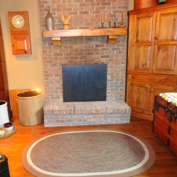Fireplace Setting where doors were installed