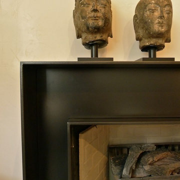 Fireplace Surround @ Pete + Toms > Blackened Steel
