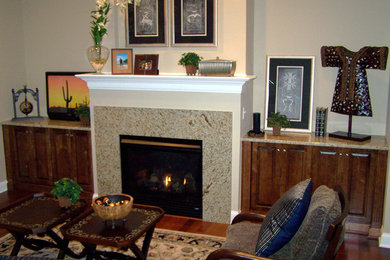 Example of a classic family room design in Columbus