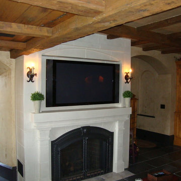 FLAT PANEL TV OVER FIREPLACE