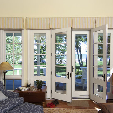 French doors leading to deck