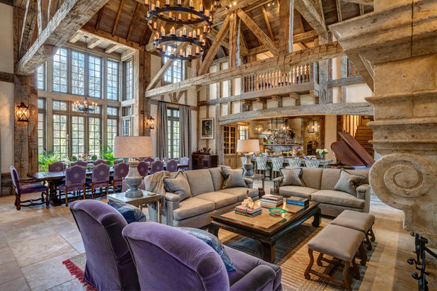 Traditional Family Room by Charles Hilton Architects