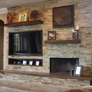 G and N fireplace and entertainment center