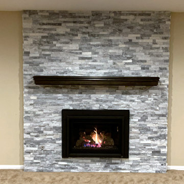 Gas Fireplace Inser Remodel - Strongsville