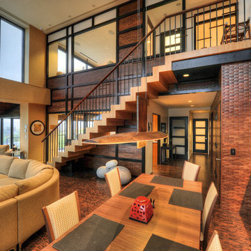 Great Room and Custom Stair