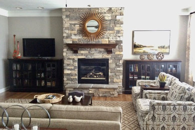 Mountain style family room photo in Other