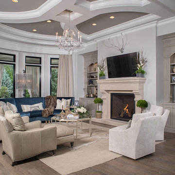 Great Room with Custom Built-ins