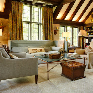 Greenwich Tudor- Saladino sofa, Rose Tarlow chairs, coffee table from CLS Antiqu
