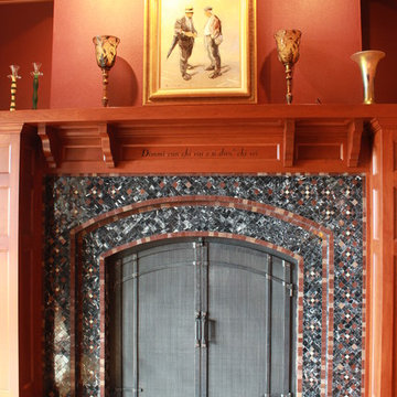 Gridwork Fireplace Doors