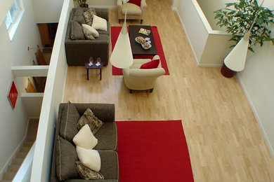 Example of a trendy family room design in San Francisco