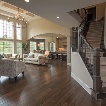 Hawthorne 2018 MBA Parade of Homes Model - Great Room & Staircase