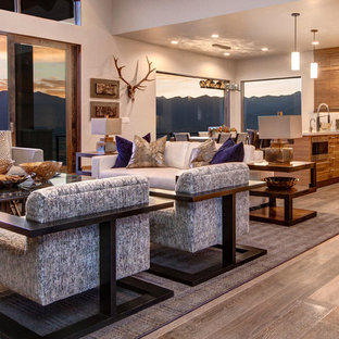 Mountain style family room photo in Salt Lake City