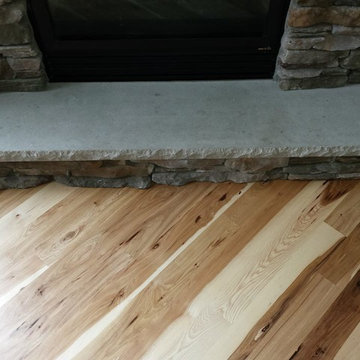 Hickory Flooring in Family Room