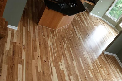 Hickory Flooring in Open Concept