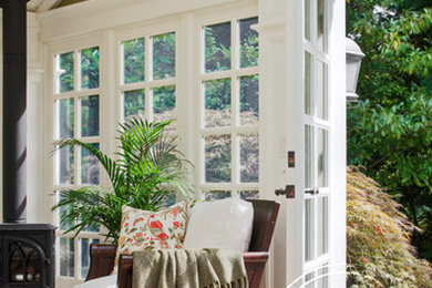 Inspiration for a timeless family room remodel in Seattle