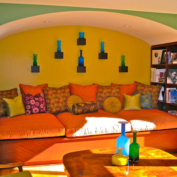 Hoffman Colorful, Contemporary Living Room