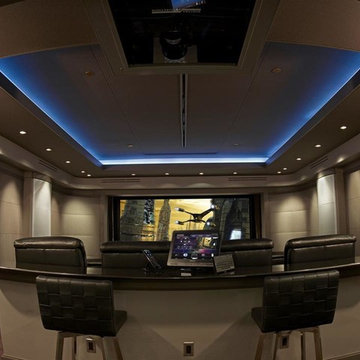 Home Theater Design with High Quality Audio and Video Sound Systems