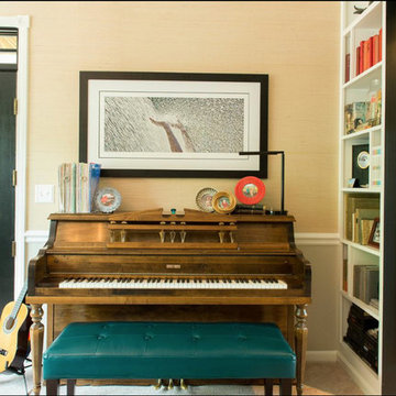 Homework/music room - eclectic, collected, fresh