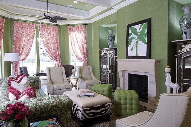 Eclectic Family Room by CIH Design