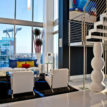 Houston Mosaic High Rise Living Room