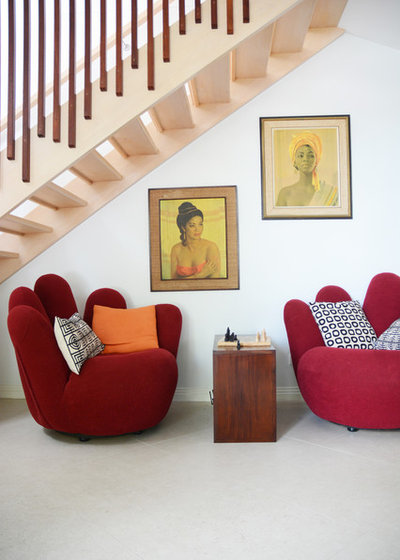Eclectic Family Room by Tamara Armstrong