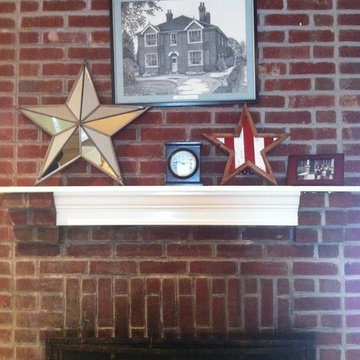 Independence Day Fireplace Mantel Decor
