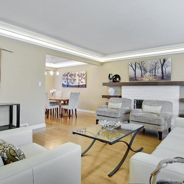 Indirect Ceiling Lighting for Living Room