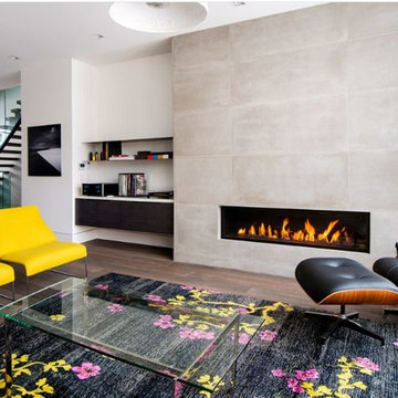 Indoor Contemporary Fireplaces