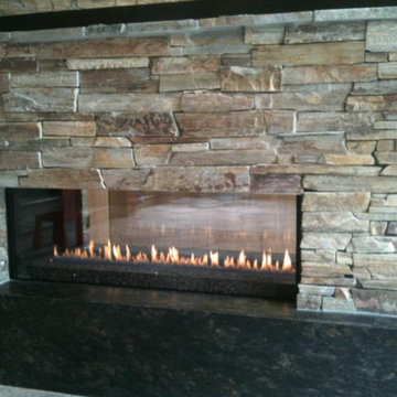 Indoor Gas Fireplaces - Contemporary