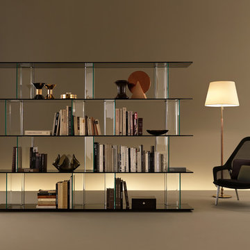 Inori Glass Bookcase by Fiam Italia
