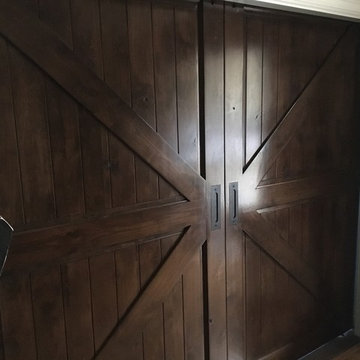 Install Double Barn Doors