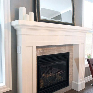 Interior Renovations: White Fireplace Mantel
