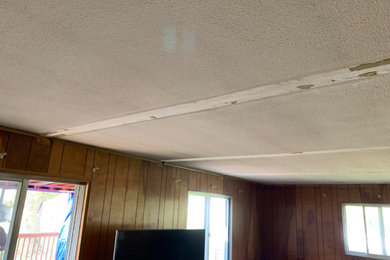 Interior textured ceiling conversion