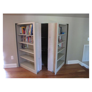 Invisidoor Hidden Door Bookcase - Traditional - Family Room