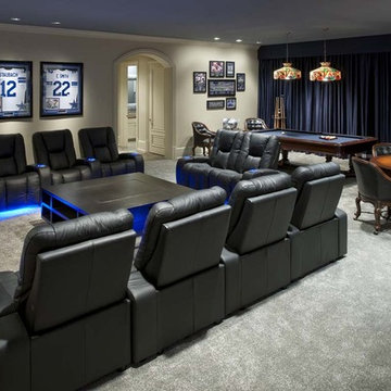 Italian-style Villa: Home Theater