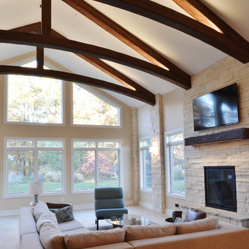 Johnston Home Addition with Exposed Beams - 2012