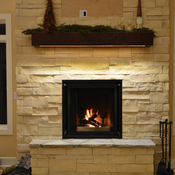 Johnston Home Addition with Stone Fireplace - 2012