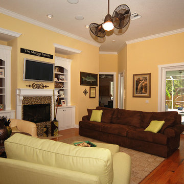 Key West Style New Home Family Room