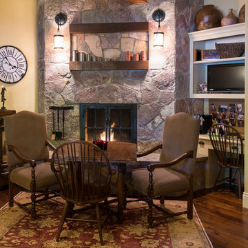 Kitchen Table & Fireplace