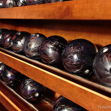 LA Lanes - custom home bowling alley