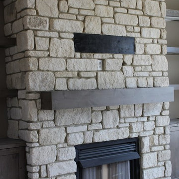 La Spezia Natural Thin Stone Veneer Interior Fireplace
