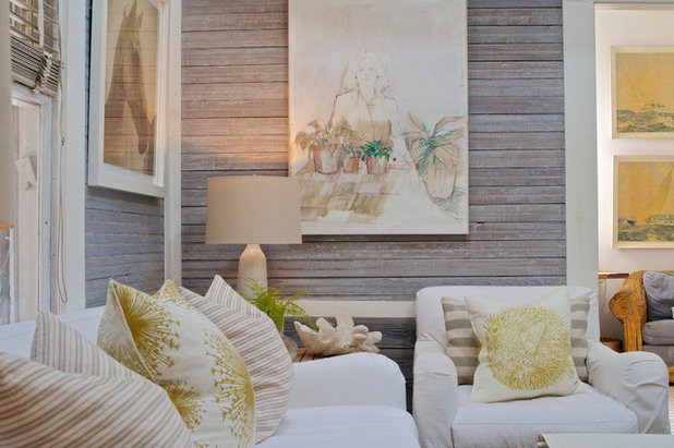 Beach Style Family Room by Starr Sanford Design