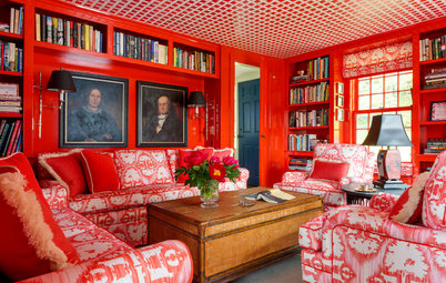 Room of the Day: Black, White and Red All Over