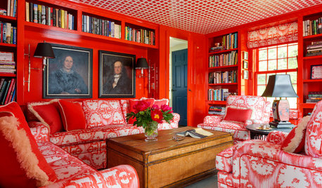 Room of the Day: Black, White and Red All Over