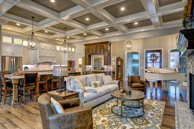 Inspiration for a timeless family room remodel in Other