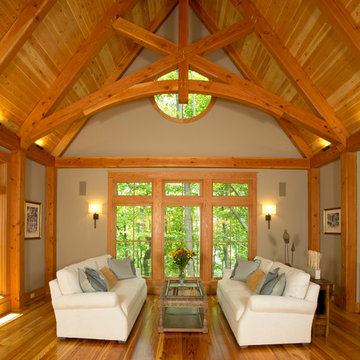 Lakefront Timber Frame Home and Pavillions