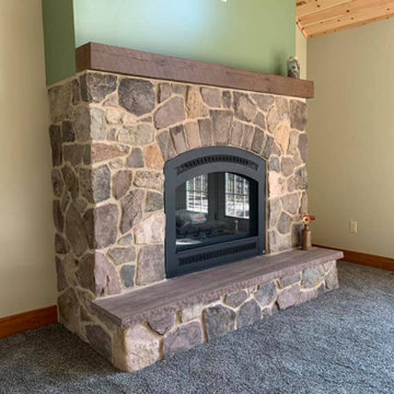 Langston Real Thin Stone Veneer Interior Gas Fireplace