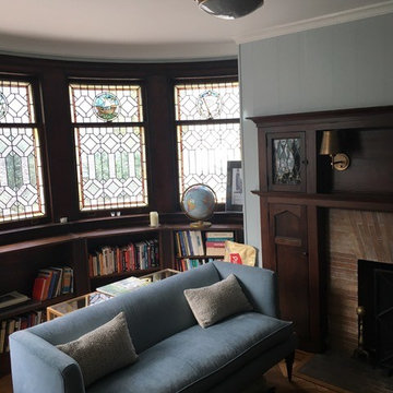 Larchmont Waterfront Victorian Interior Remodel - library