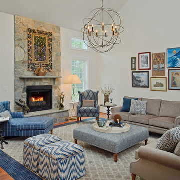 Large, cozy family room